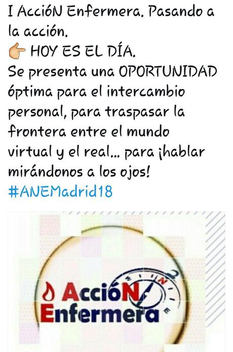 I Acción Enfermera: las enfermeras pasando a la acción #ANEMadrid18 I Acción Enfermera: las enfermeras pasando a la acción #ANEMadrid18