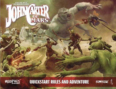 John Carter of Mars Quickstart adventure, desde Modiphius