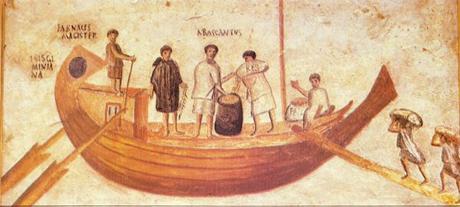 Embarcaciones fluviales romanas.