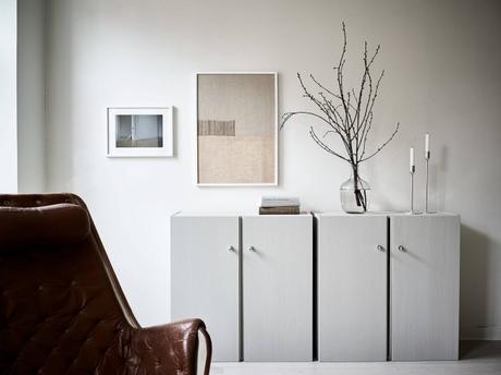 piso sueco muebles ikea interiores pequeños estilo escandinavo decoración nórdica decoración marrón decoración blanco 