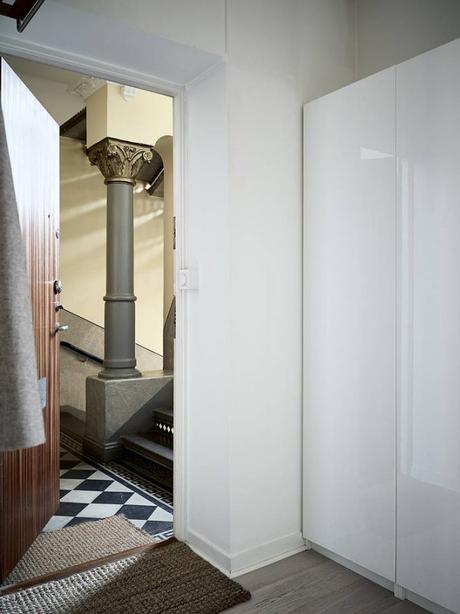 piso sueco muebles ikea interiores pequeños estilo escandinavo decoración nórdica decoración marrón decoración blanco 