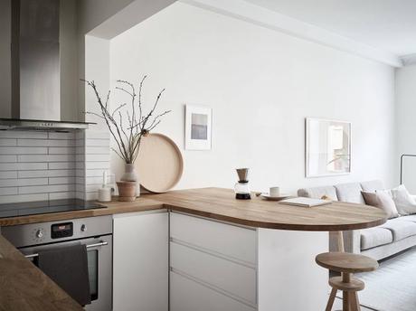 piso sueco muebles ikea interiores pequeños estilo escandinavo decoración nórdica decoración marrón decoración blanco 