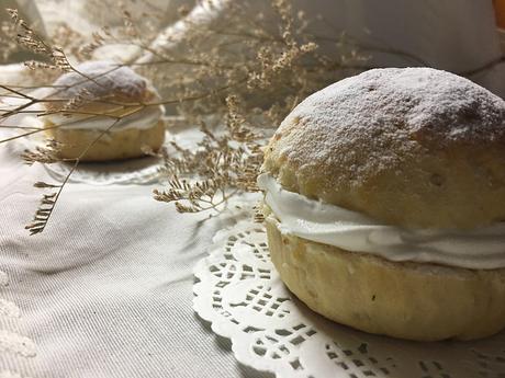 Barbas rellenas de nata