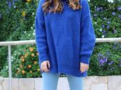 Outfit maxi jersey azul Zara