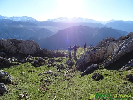 Saliendo del Lledón