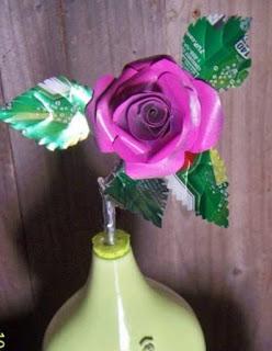 Tutorial para hacer hermosas rosas con latas de aluminio