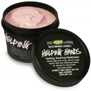 crema échate una mano de lush. helping hands