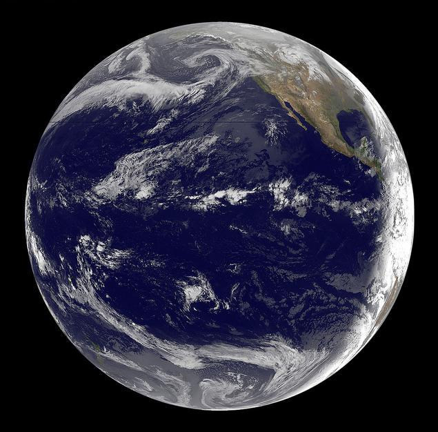 El satélite GOES-11 de la NASA envía las primeras imágenes después del tsunami en Japón