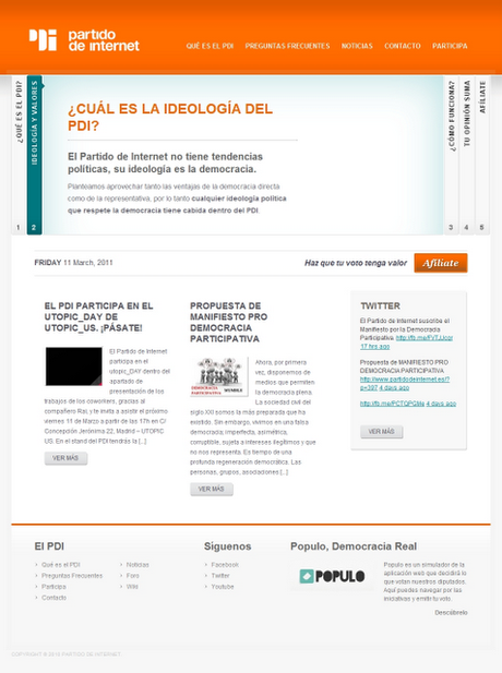 Partido de Internet - Participación ciudadana 2.0
