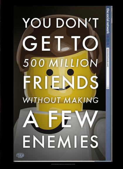 LEGO adapta los carteles de los films nominados de este año