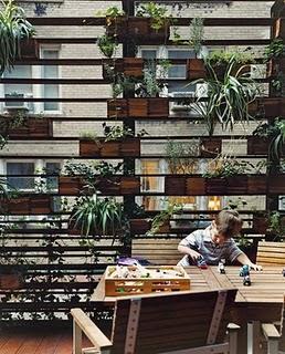 Unión entre salón y terraza