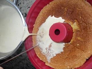 TARTA- FLAN CORAZÓN DE FRESA