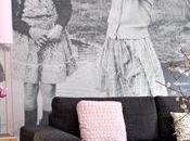Salón toques gris rosa