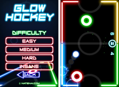 Glow Hockey, ¿cómo andas de reflejos?