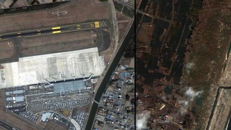 Imágenes aéreas de la devastación en zonas de Japón