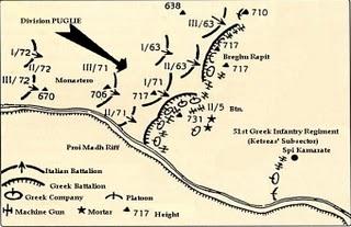 La ofensiva italiana en Albania se detiene ante la Colina Monasterio - 13/03/1941.