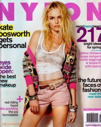 Kate Bosworth, de Dolce & Gabbana, celebra su portada de la revista Nylon, marzo 2011 Kate Bosworth, de Dolce & Gabbana, celebra su portada de la revista Nylon, marzo 2011