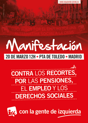 Una manifestación que hay que apoyar por las Pensiones, y contra los recortes sociales