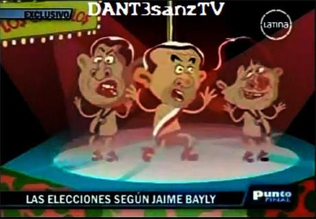 Elecciones presidenciales peruanas en dibujos animados producidos por  Jaime Bayly