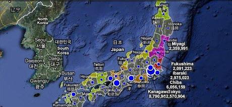 Radioactividad en Japón