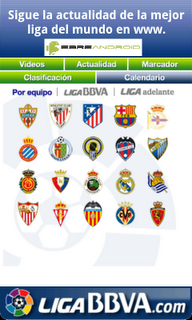 Sigue la LIGA desde tu Android: Liga Live y LigaBBVA