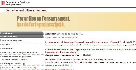 El departament d’Ensenyament retira la campaña encubierta a favor de Trias