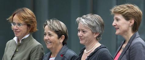 Por primera vez en la historia el Consejo Federal de Suiza  tiene mayoría de mujeres