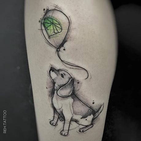 40 ideas de tatuajes de Perros Parte 2