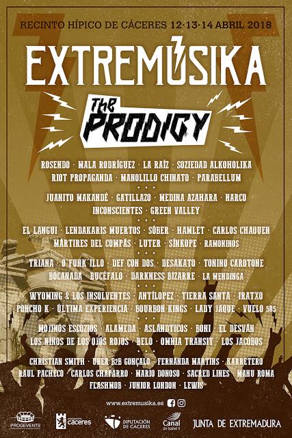 The Prodigy también estarán en el Extremúsika (su cuarta fecha en España en 2018) The Prodigy también estarán en el Extremúsika (su cuarta fecha en España en 2018)