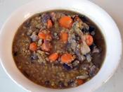 Sopa lentejas rojas