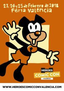 Cartel de Heroes Comic Con Valencia 2018