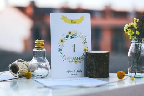 Decoración personalizada para bodas by De Blanco Y Menta