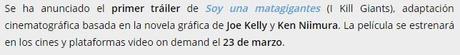 (De libro a película 2018) Soy una matagigantes, primer tráiler de la adaptación cinematográfica (De libro a película 2018) Soy una matagigantes, primer tráiler de la adaptación cinematográfica