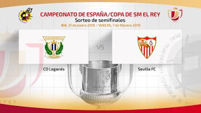 El Sevilla FC se enfrentará al Leganés en las Semifinales de la Copa del Rey