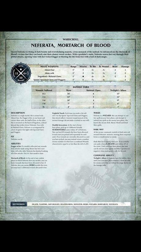 Se filtran 14 Warscrolls del Battletome Legions of Nagash