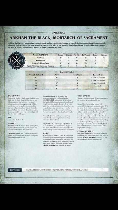 Se filtran 14 Warscrolls del Battletome Legions of Nagash Se filtran 14 Warscrolls del Battletome Legions of Nagash