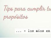 Consejos para cumplir propósitos míos 2018