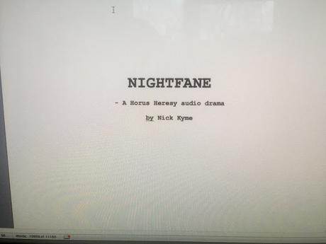 Nigthfane de Nick Kyme, nuevo audio-drama de la Herejía de Horus (Pronto)