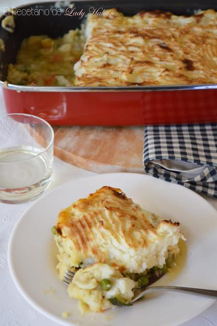 Pastel de pescado o fish pie - Reto #asaltablogs