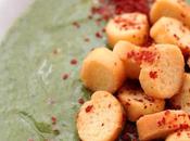 Crema pera espinacas