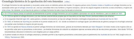 Otro bulo histórico: voto femenino 