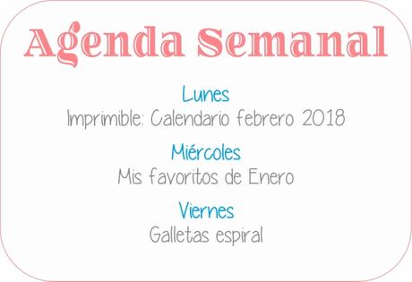 Agenda Semanal 29/01 - 4/02