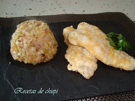 PASTELITOS DE PATATAS CON MERLUZA REBOZADA