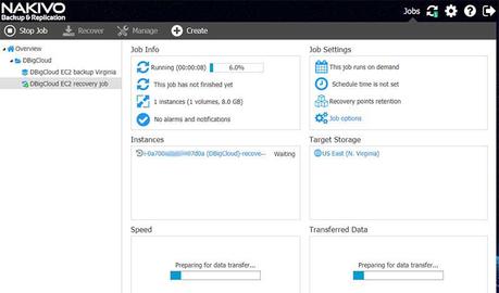 Gestión de Backups con Nakivo B&R en AWS