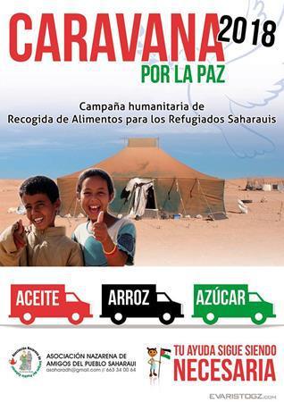 La Asociación Nazarena de Amigos del Pueblo Saharaui organiza un año más la “Caravana por la Paz 2018”.