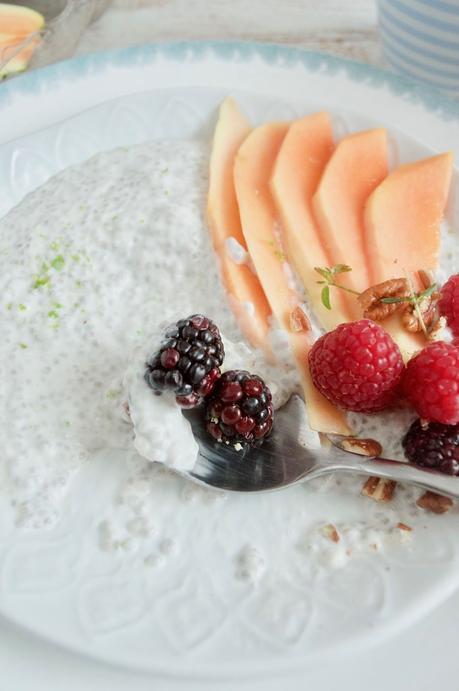 Pudding de chía con papaya y lima, un desayuno muy hippie