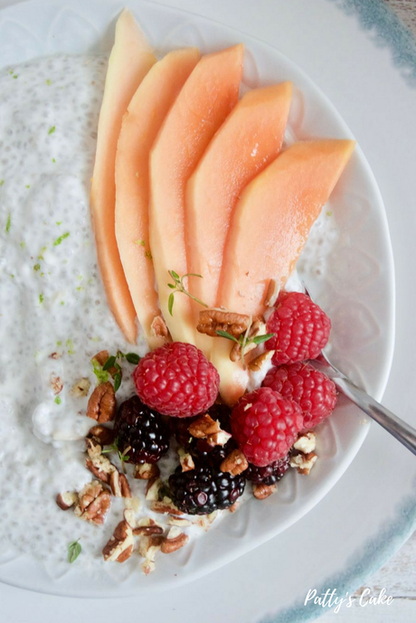 Pudding de chía con papaya y lima, un desayuno muy hippie