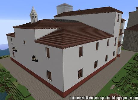 Réplica Minecraft de la Posada de los Portales, Tomelloso, Ciudad Real, España.