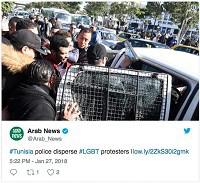 Tunez. No tiene éxito una protesta por la derogación de leyes contra el colectivo LGBT