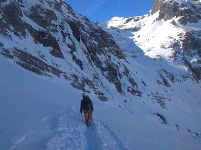 Escalada en hielo en Canal Roya